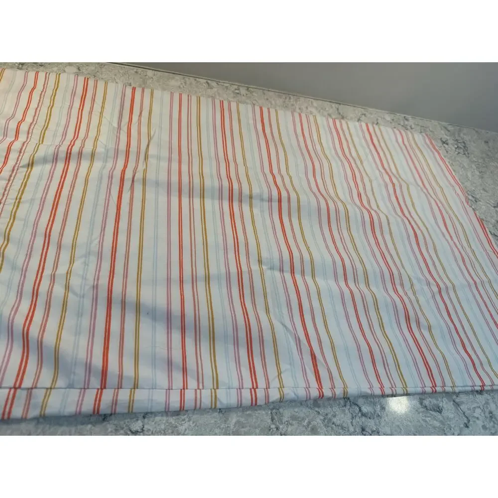 Pillowfort Target Sheet Set Pillowcases Pink Orange Stripes Full Size